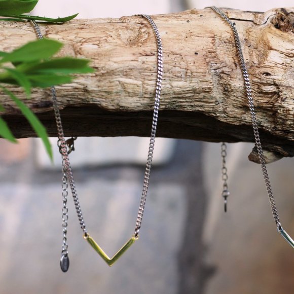 Necklace / 100% stainless steel / 2-tone version (SILVER AND GOLD) - Picture 3 of 8